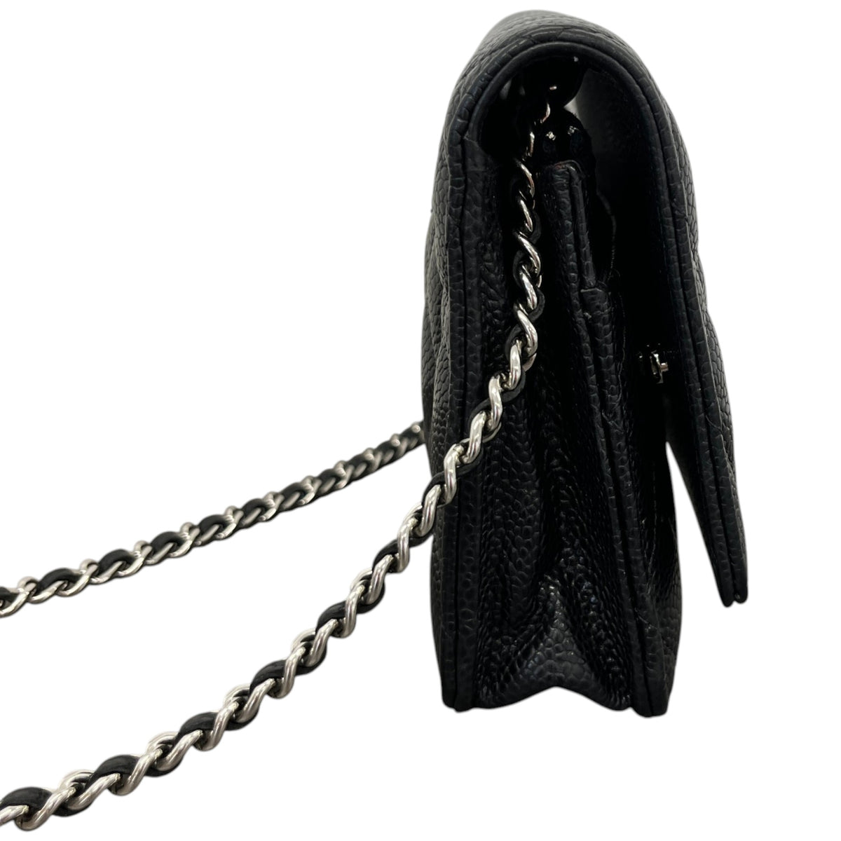 Women's Classic Wallet On Chain Crossbody Bag Black - Photo 6