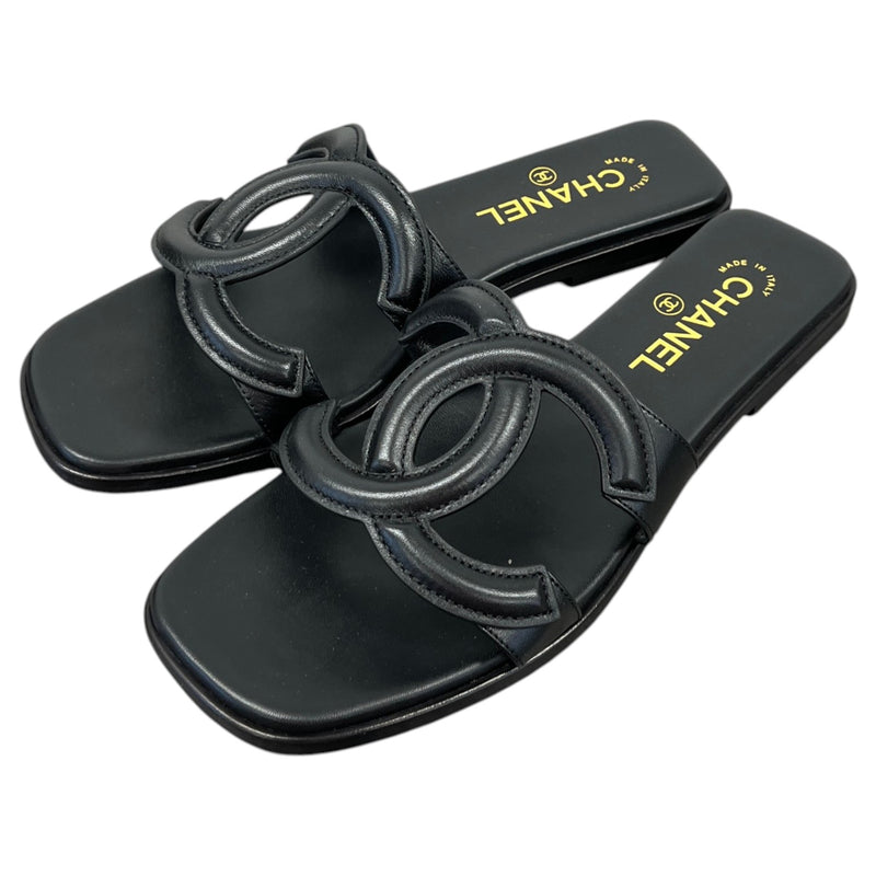 Women's Interlocking CC Sandals Black Size UK 5.5 / EU 38.5
