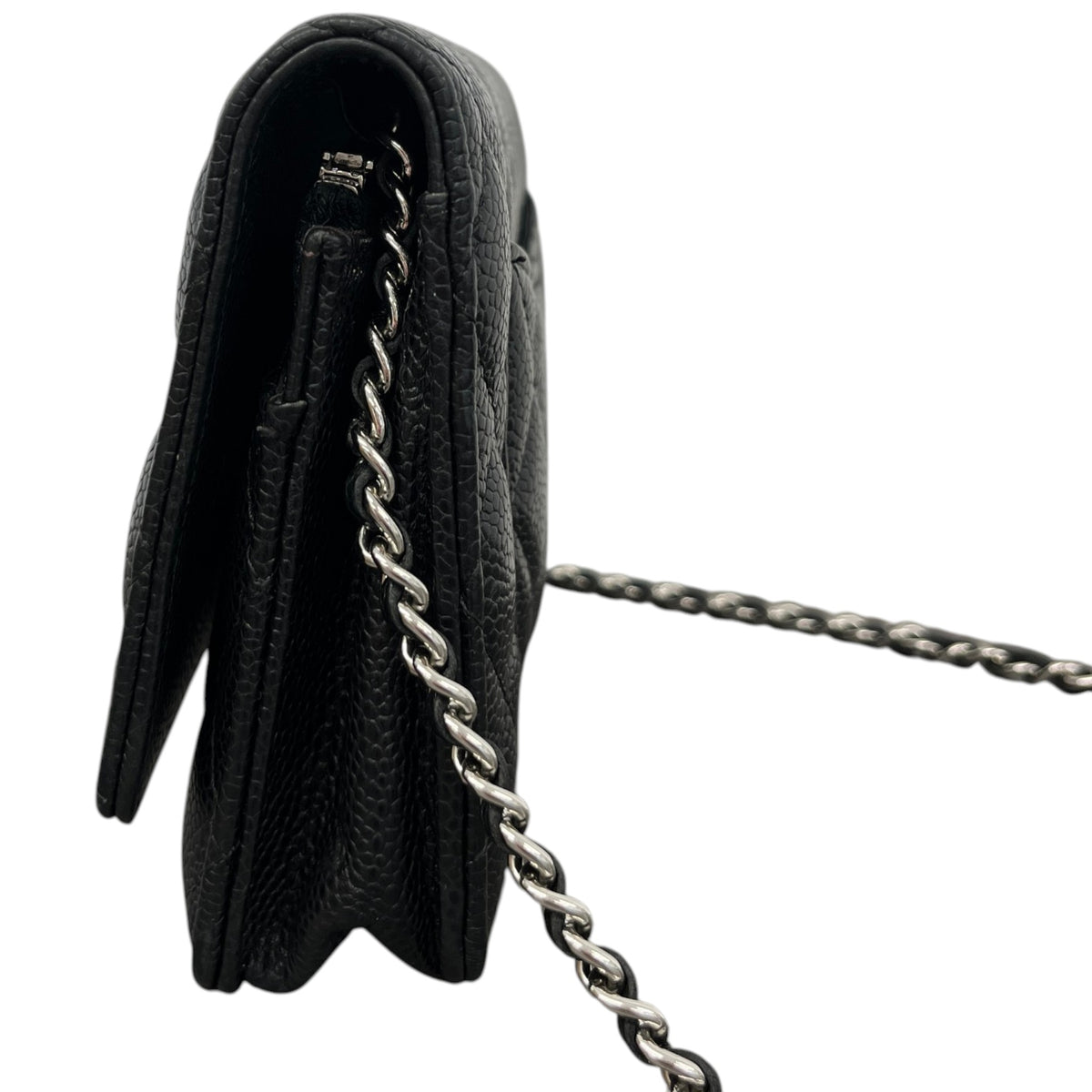 Women's Classic Wallet On Chain Crossbody Bag Black - Photo 7