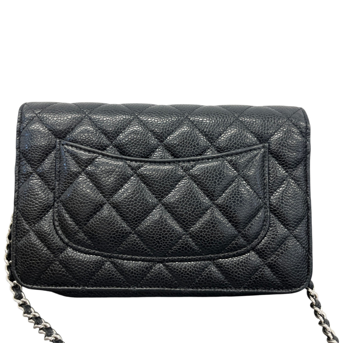 Women's Classic Wallet On Chain Crossbody Bag Black - Photo 3