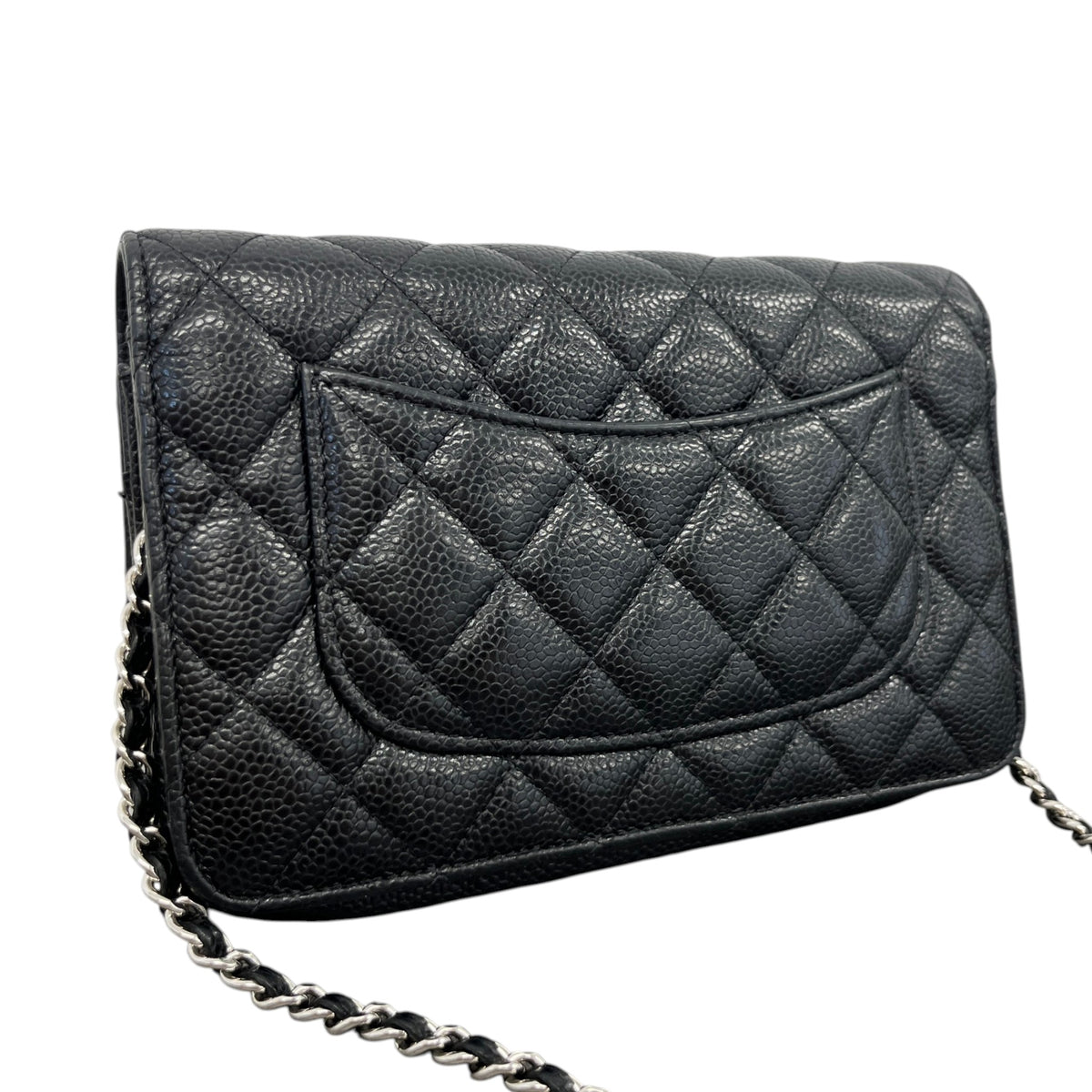 Women's Classic Wallet On Chain Crossbody Bag Black - Photo 8