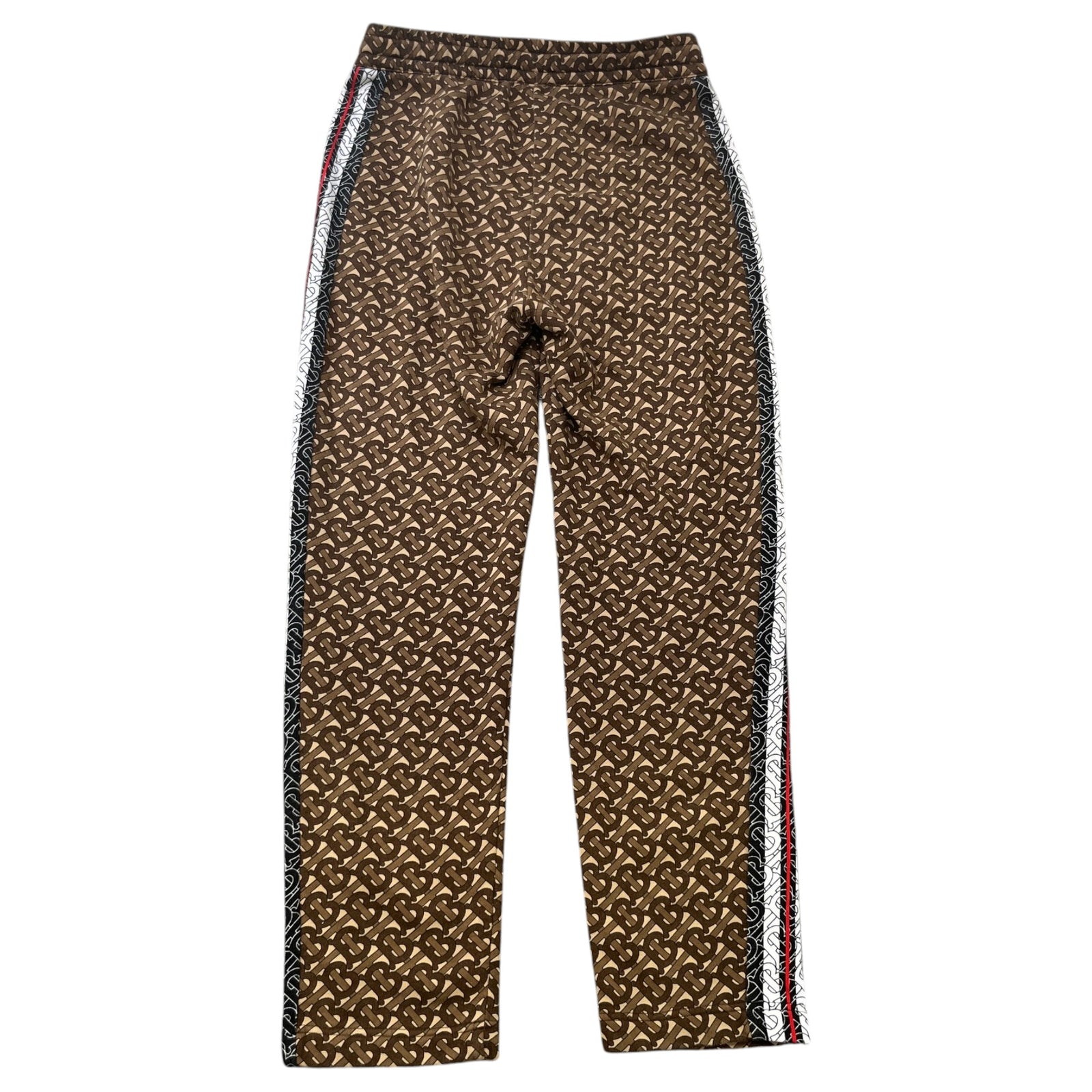 Men's Raine TB Monogram Stripe Joggers Brown Size W31 - Photo 2