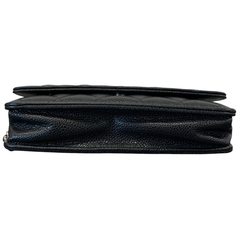 Women's Classic Wallet On Chain Crossbody Bag Black