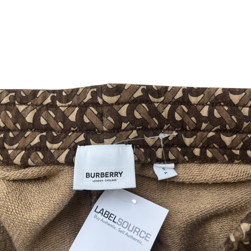 Men's Raine TB Monogram Stripe Joggers Brown Size W31