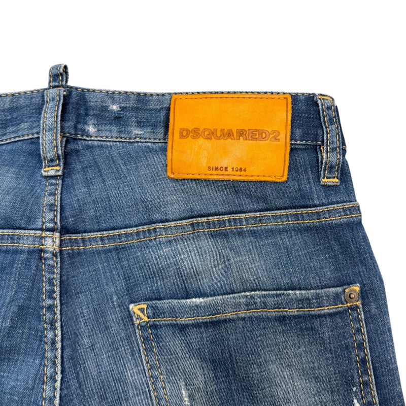 Men's Skater Distressed Jeans Blue Size S / W30