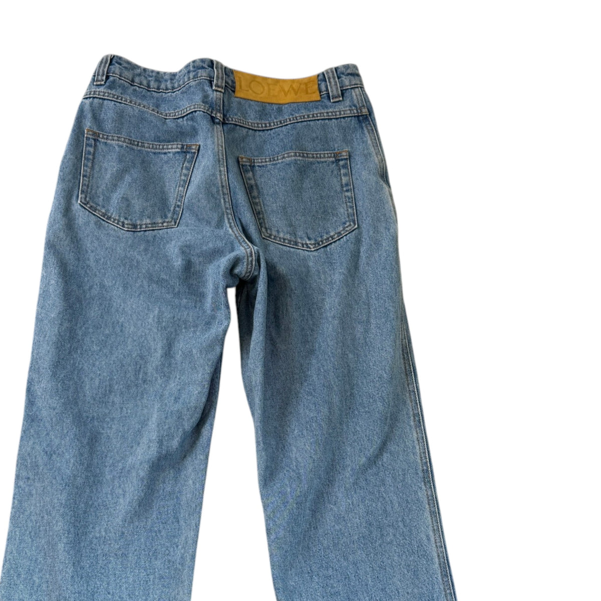 Women's High Waisted Jeans Blue Size L / UK 12 - Photo 4