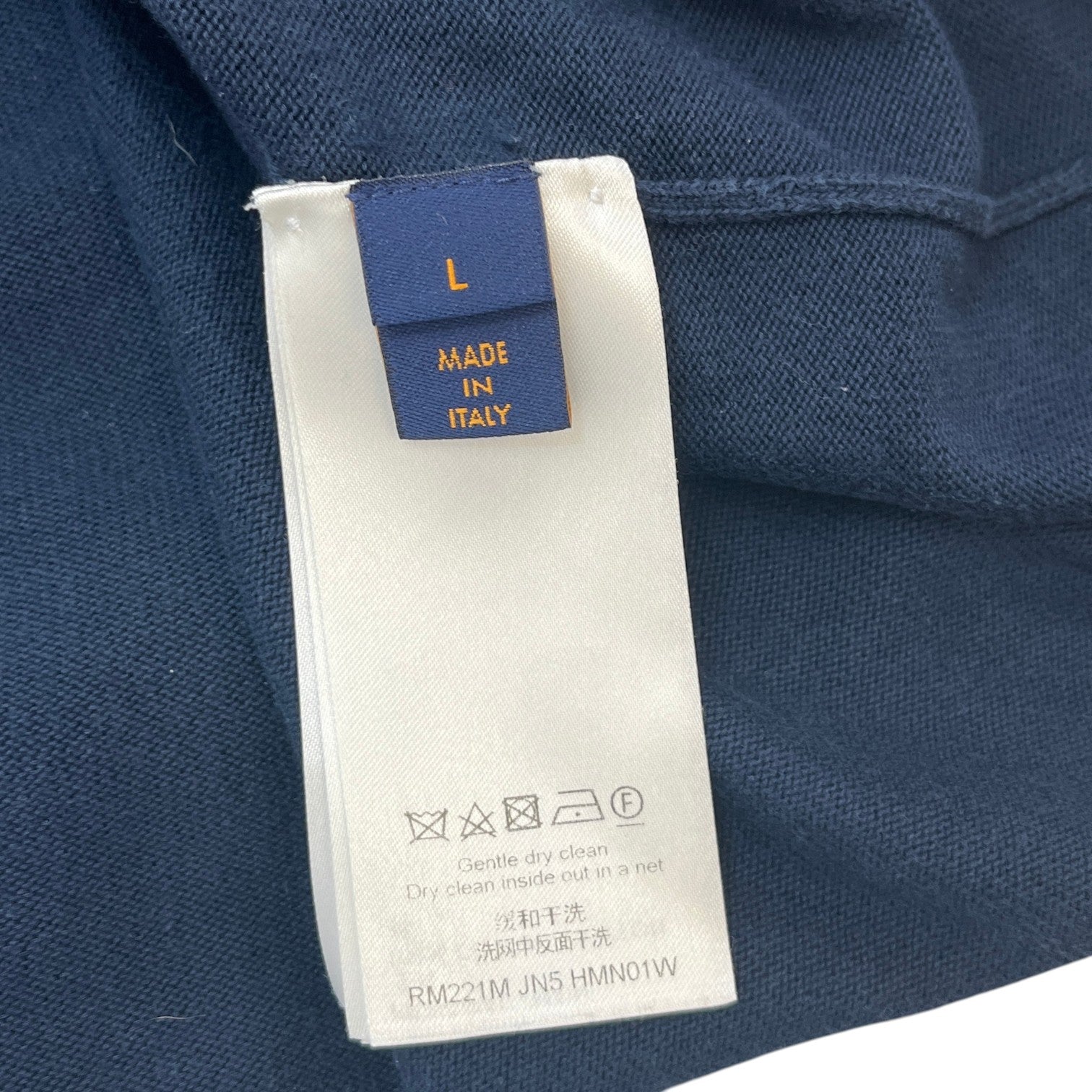 Men's X Nigo Intarsia Jacquard Heart T-Shirt Navy Size L - Photo 7