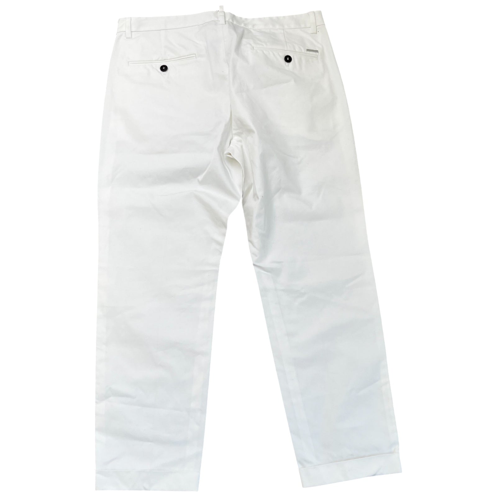 Men's Plaque Logo Trousers White Size IT 48 / UK 32 - Photo 2