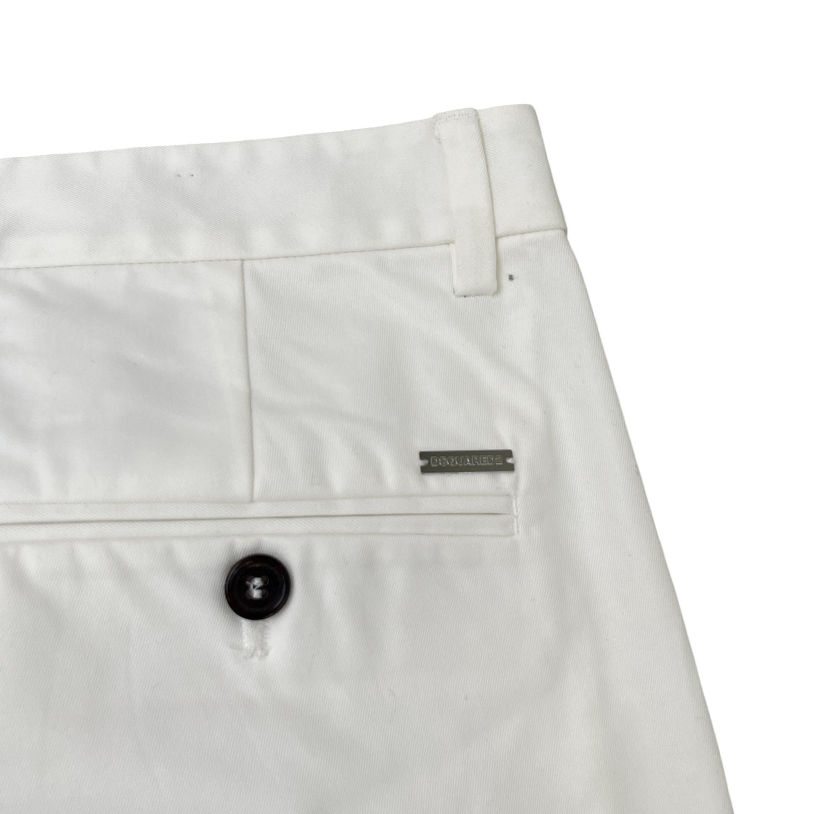 Men's Plaque Logo Trousers White Size IT 48 / UK 32 - Photo 6