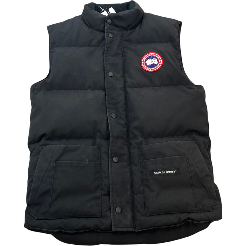Men's Freestyle Crew Vest Gilet Black Size S