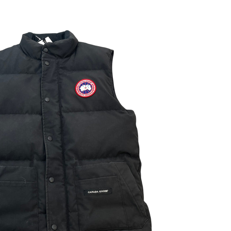 Men's Freestyle Crew Vest Gilet Black Size S