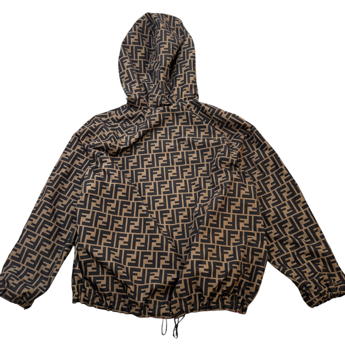 Girl's FF Motif Reversible Windbreaker Brown Size 12 years - Photo 2