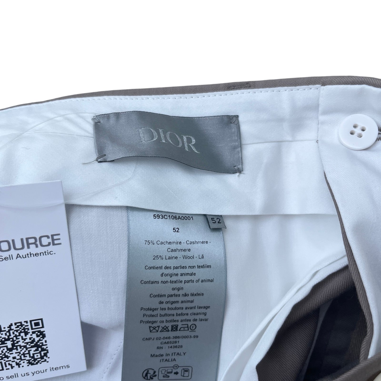 Men's Tapered Suit Shorts Beige Size XL / W36 - Photo 7