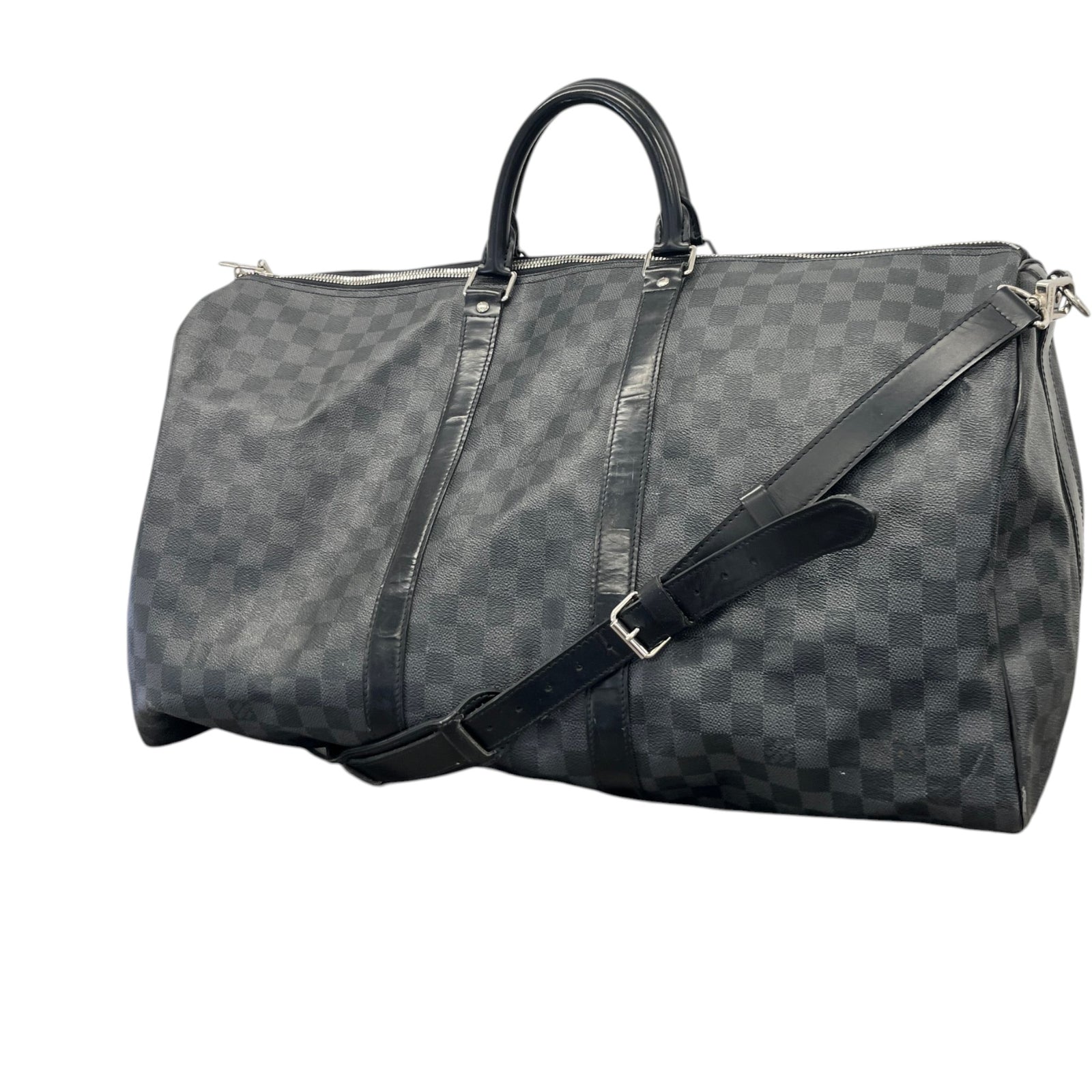 Men's Monogram Eclipse Keepall Bandoulière 55 Bag Black - Photo 5
