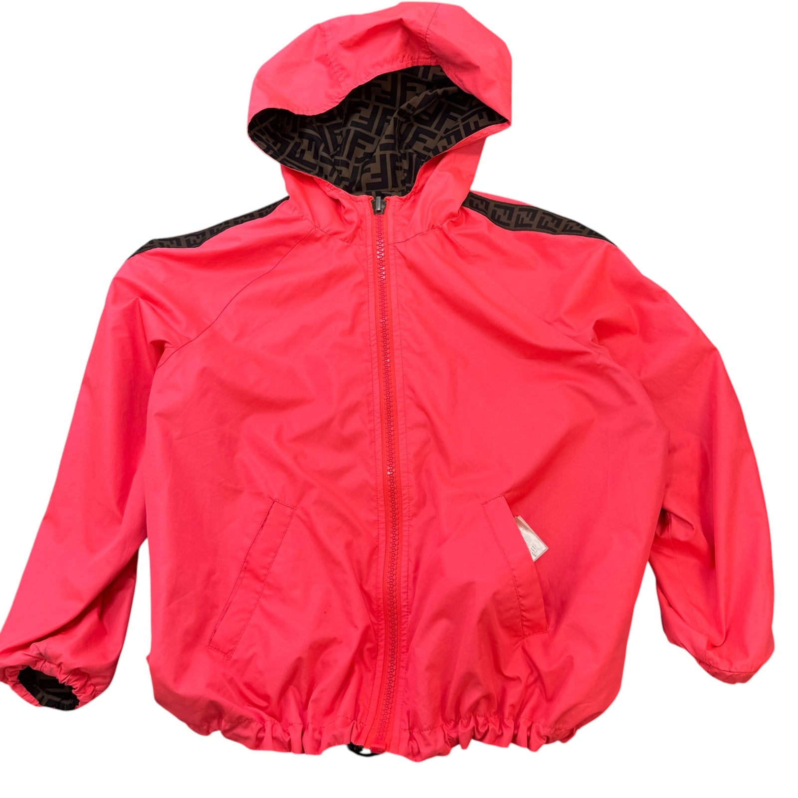 Girl's FF Motif Reversible Windbreaker Brown Size 12 years - Photo 3
