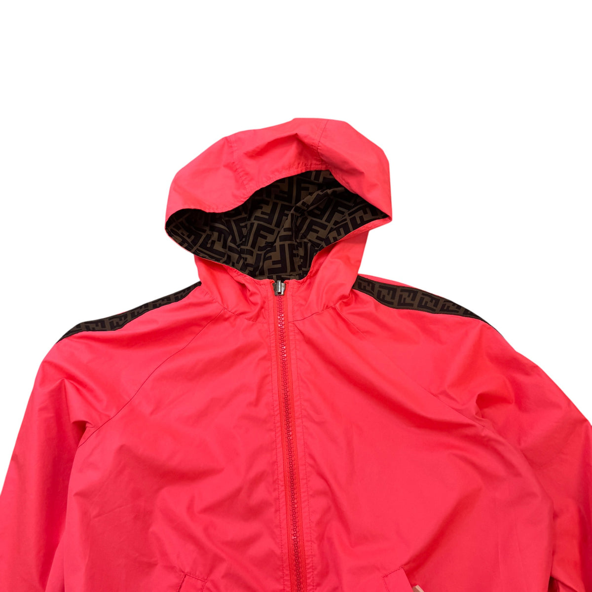 Girl's FF Motif Reversible Windbreaker Brown Size 12 years - Photo 8