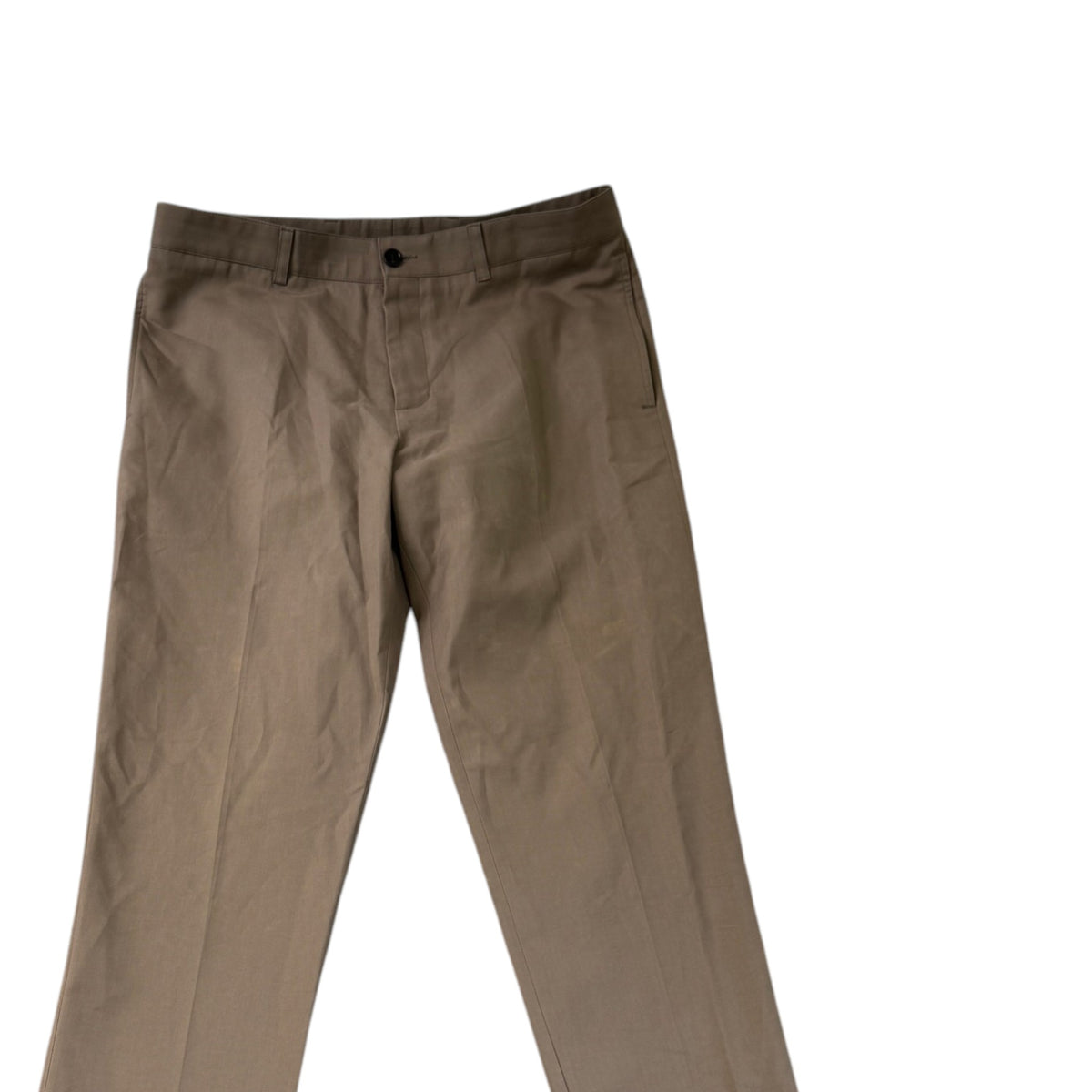 Men's Embroidered Logo Trousers Brown Size L / W34 - Photo 3