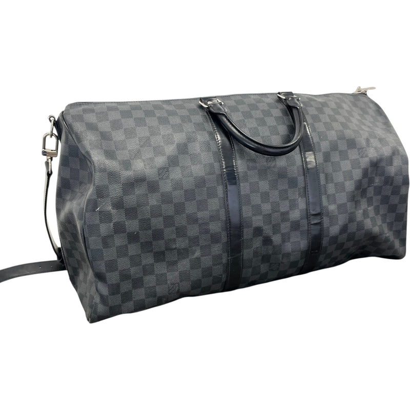 Men's Monogram Eclipse Keepall Bandoulière 55 Bag Black