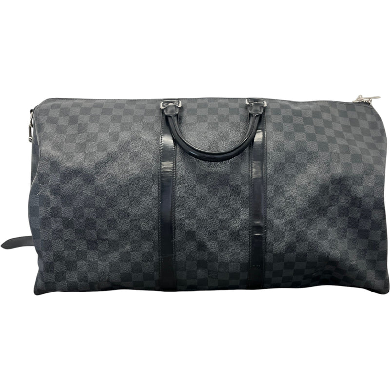 Men's Monogram Eclipse Keepall Bandoulière 55 Bag Black