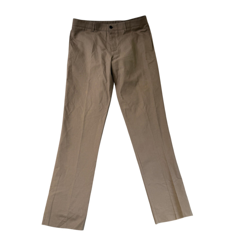 Men's Embroidered Logo Trousers Brown Size L / W34
