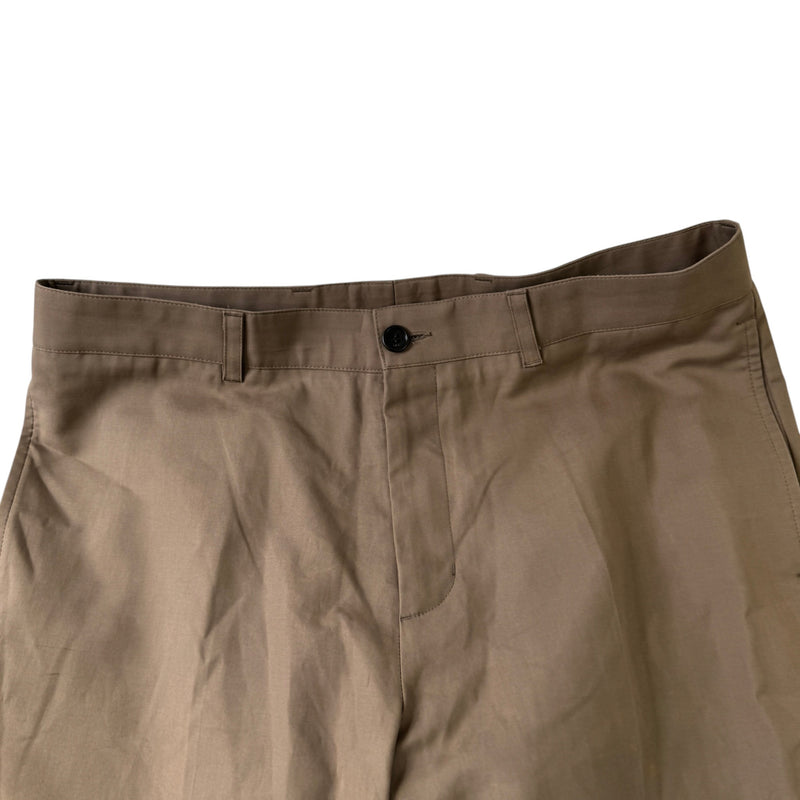 Men's Embroidered Logo Trousers Brown Size L / W34