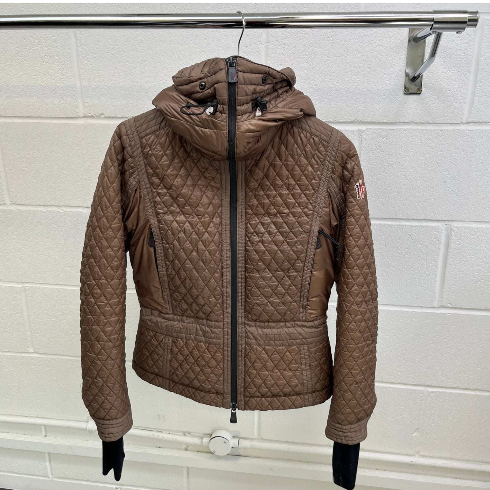 Women's Grenoble Down Jacket Khaki Size 1 / UK 10 - Photo 12