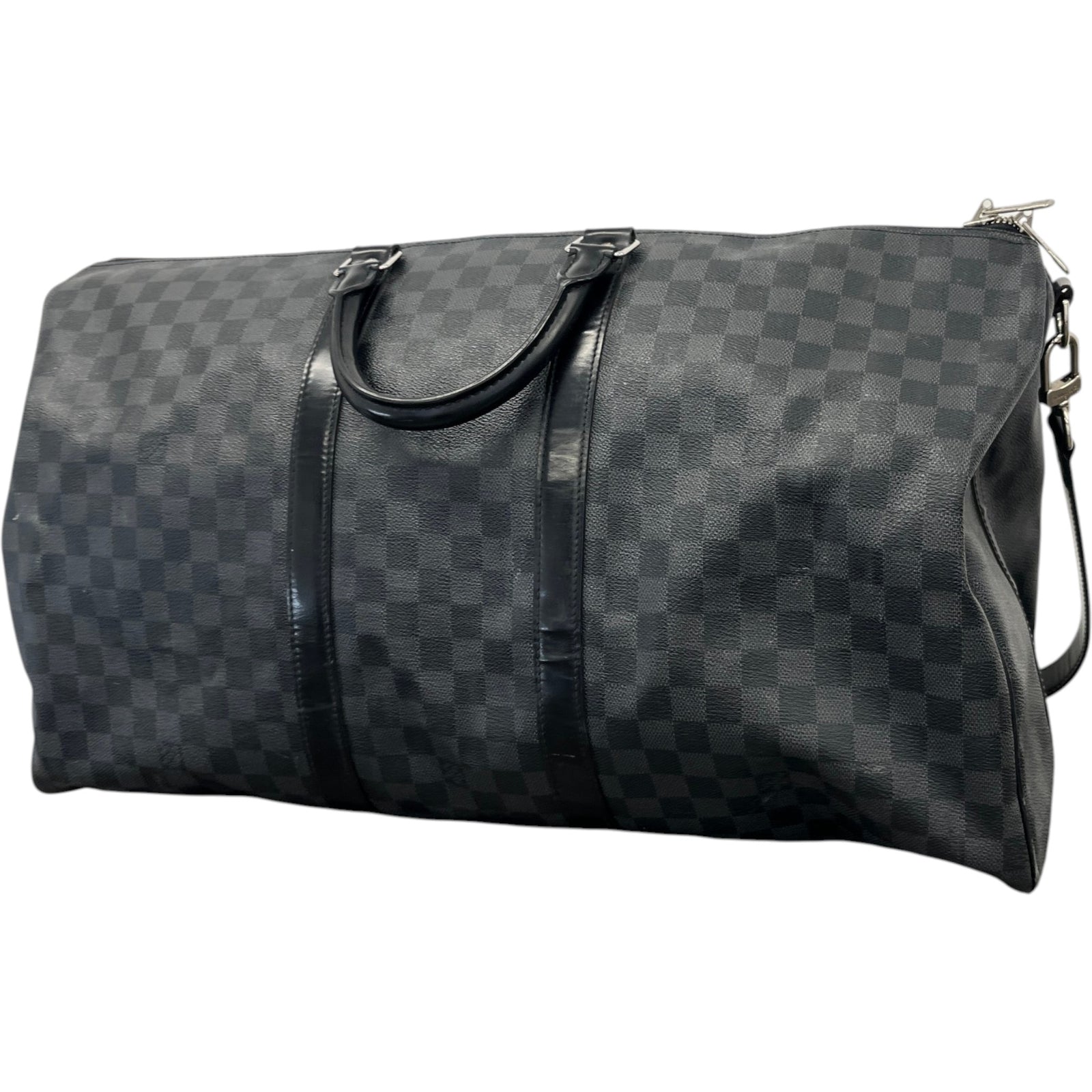 Men's Monogram Eclipse Keepall Bandoulière 55 Bag Black - Photo 9