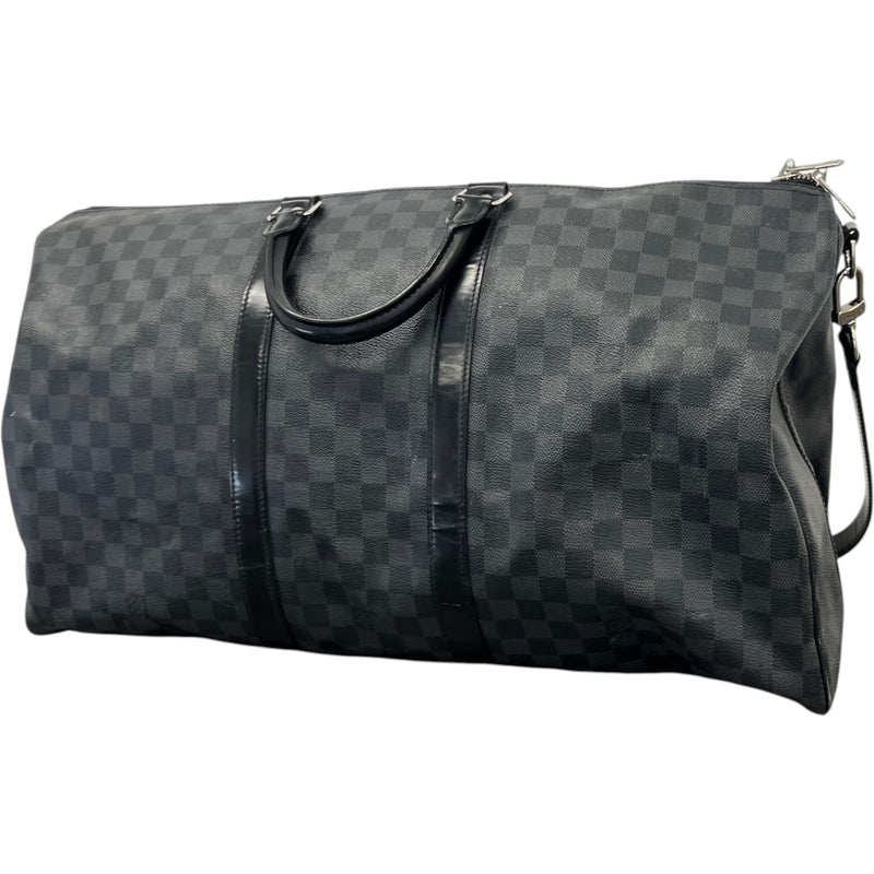 Men's Monogram Eclipse Keepall Bandoulière 55 Bag Black