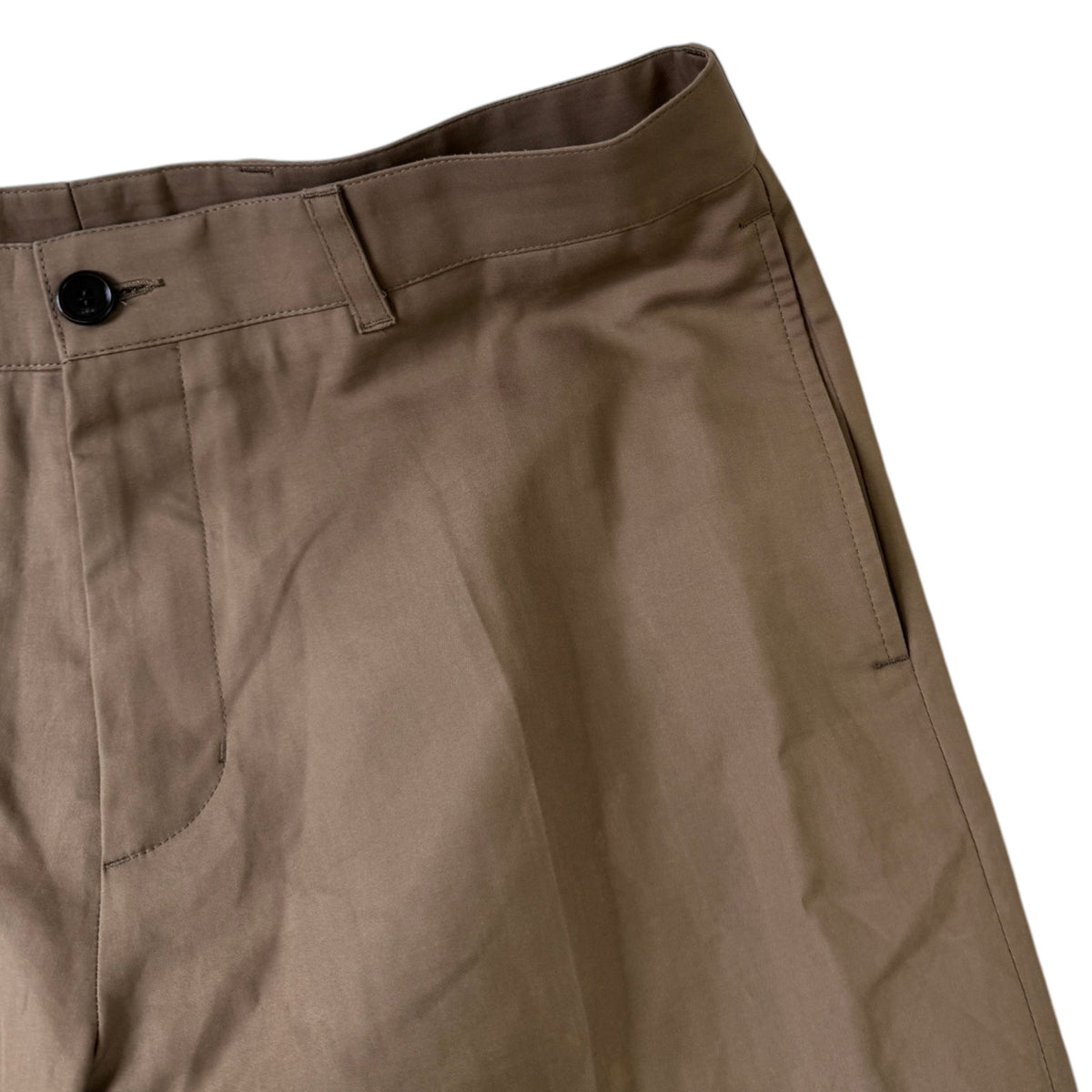 Men's Embroidered Logo Trousers Brown Size L / W34 - Photo 7