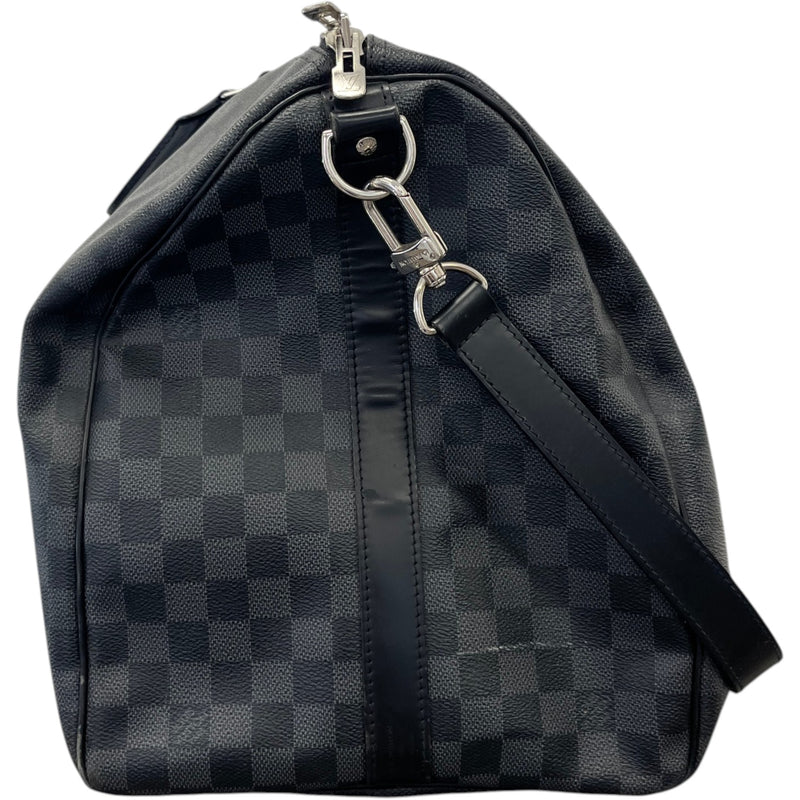 Men's Monogram Eclipse Keepall Bandoulière 55 Bag Black