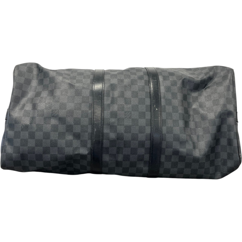 Men's Monogram Eclipse Keepall Bandoulière 55 Bag Black