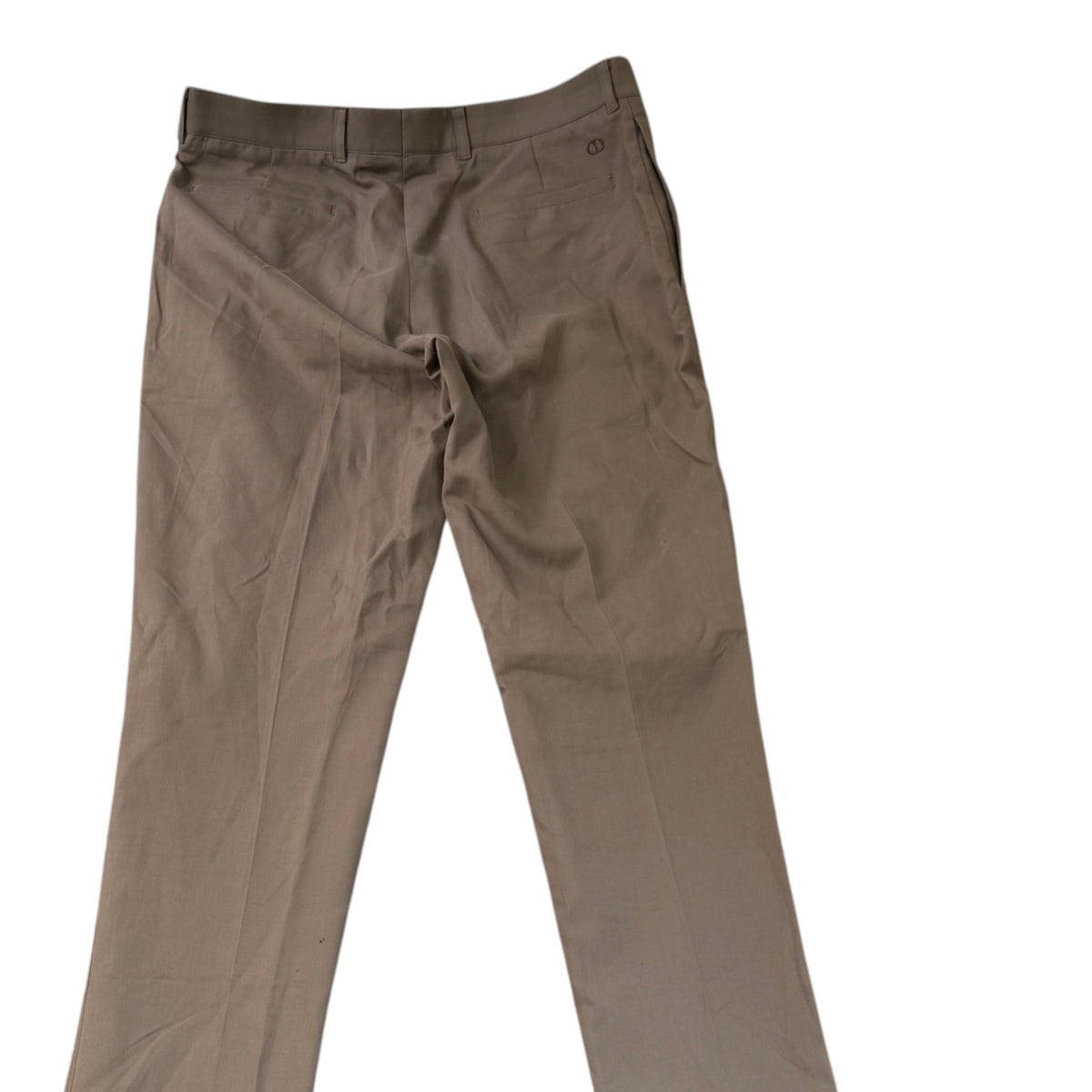 Men's Embroidered Logo Trousers Brown Size L / W34 - Photo 4