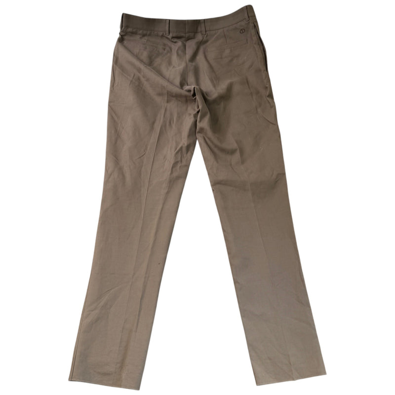 Men's Embroidered Logo Trousers Brown Size L / W34