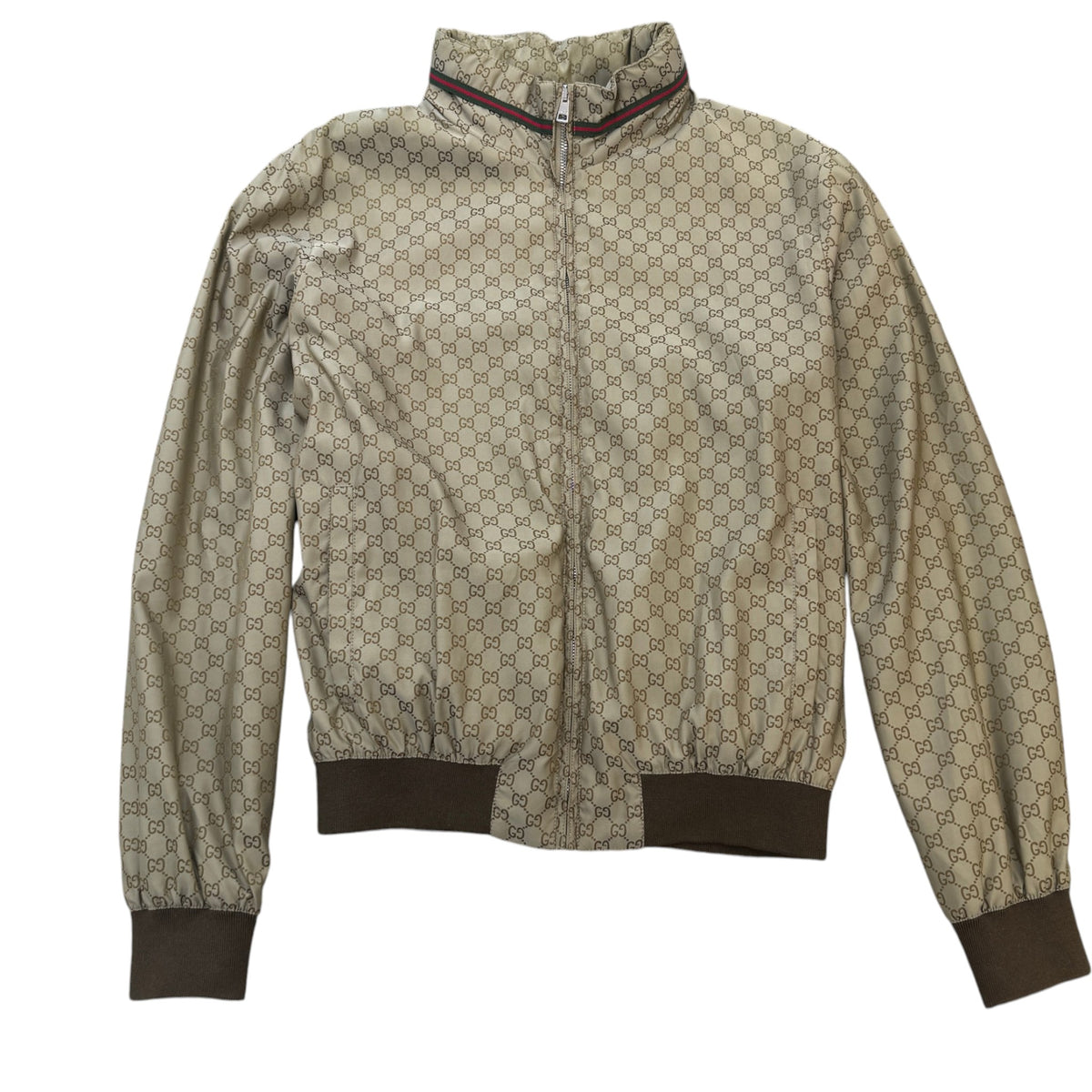 Men's GG Supreme Jacket Beige Size M - Photo 1