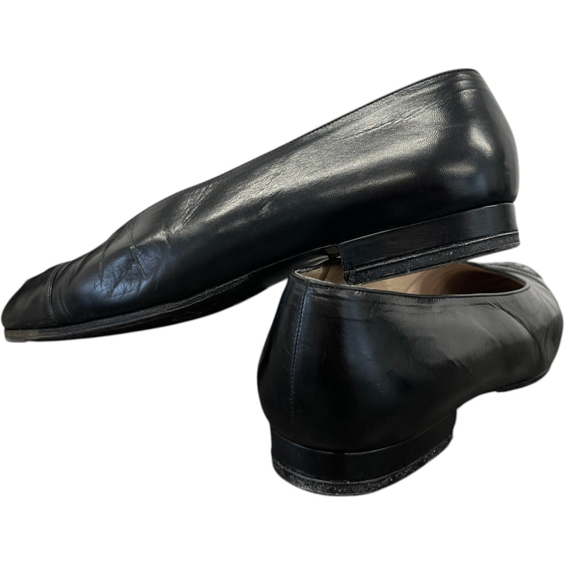 Women's Cc Cap Toe Chunky Heel Mules Black Size EU 38 / UK 5