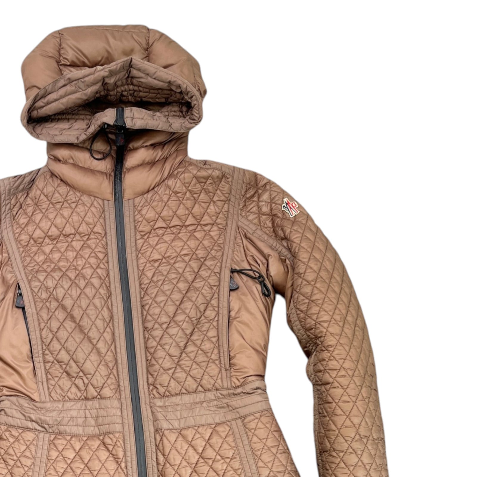 Women's Grenoble Down Jacket Khaki Size 1 / UK 10 - Photo 3