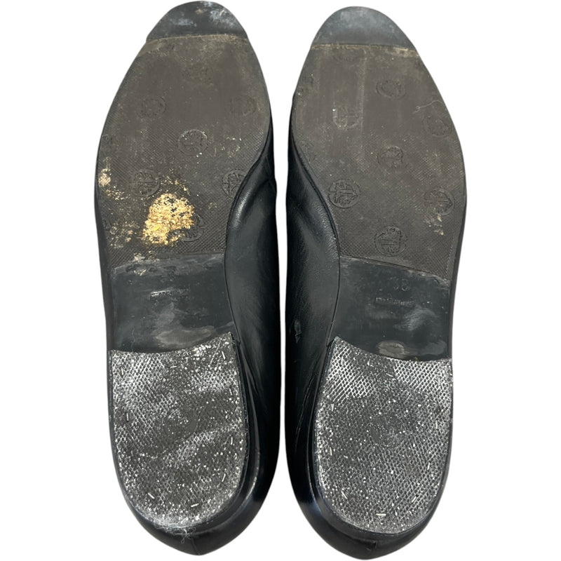 Women's Cc Cap Toe Chunky Heel Mules Black Size EU 38 / UK 5