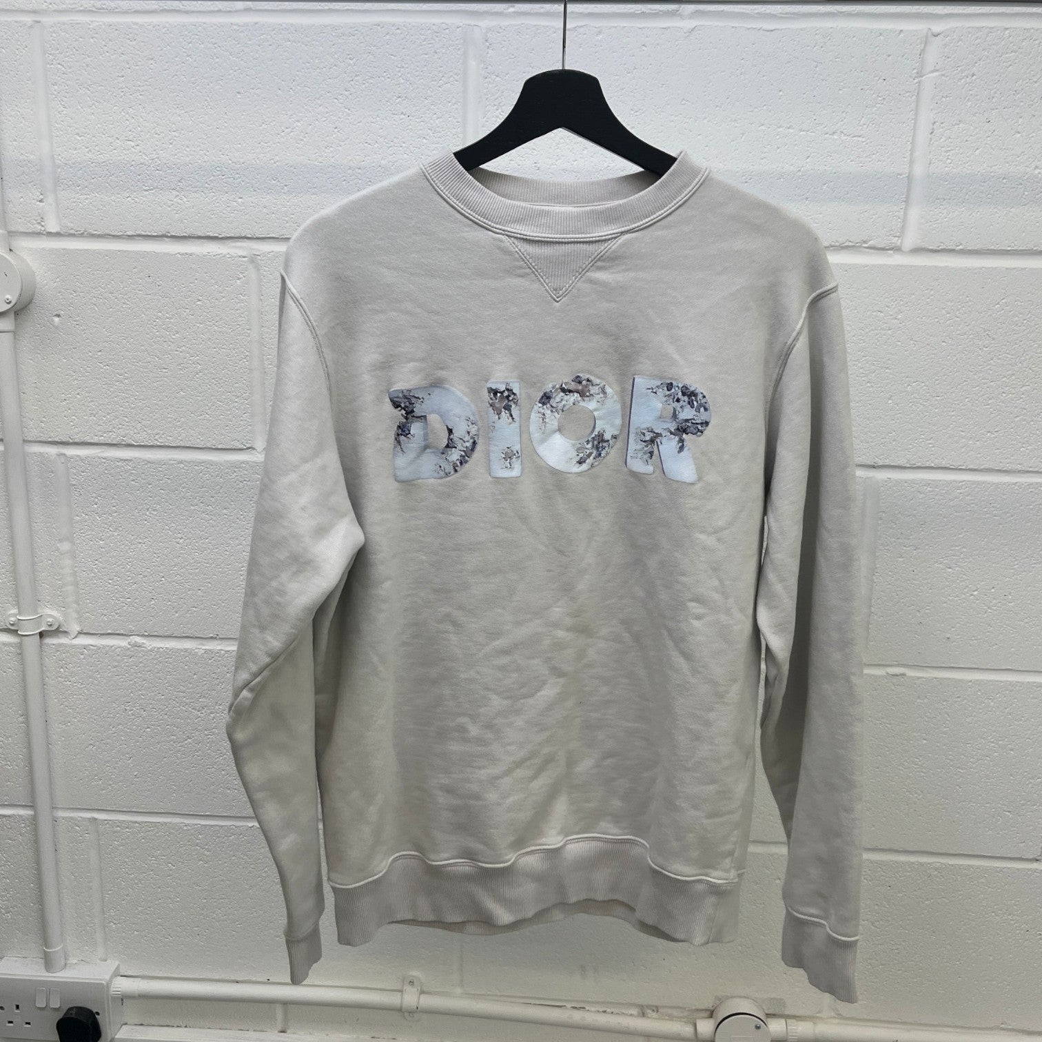 Men's X Daniel Arsham Sweatshirt Beige Size S - Photo 8