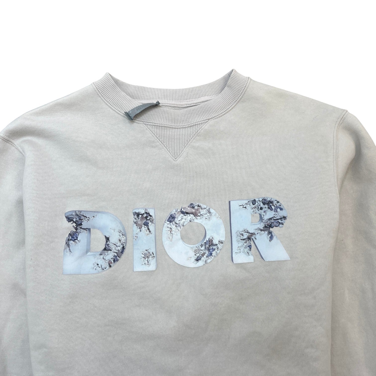 Men's X Daniel Arsham Sweatshirt Beige Size S - Photo 5