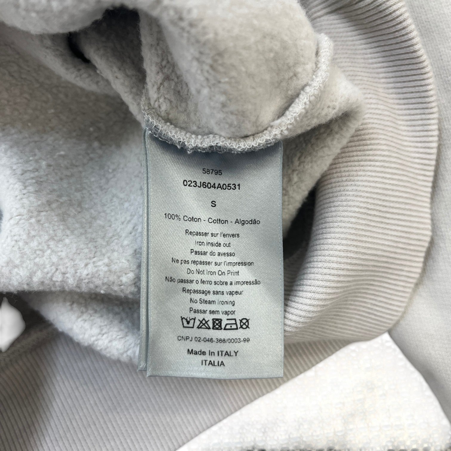 Men's X Daniel Arsham Sweatshirt Beige Size S - Photo 7