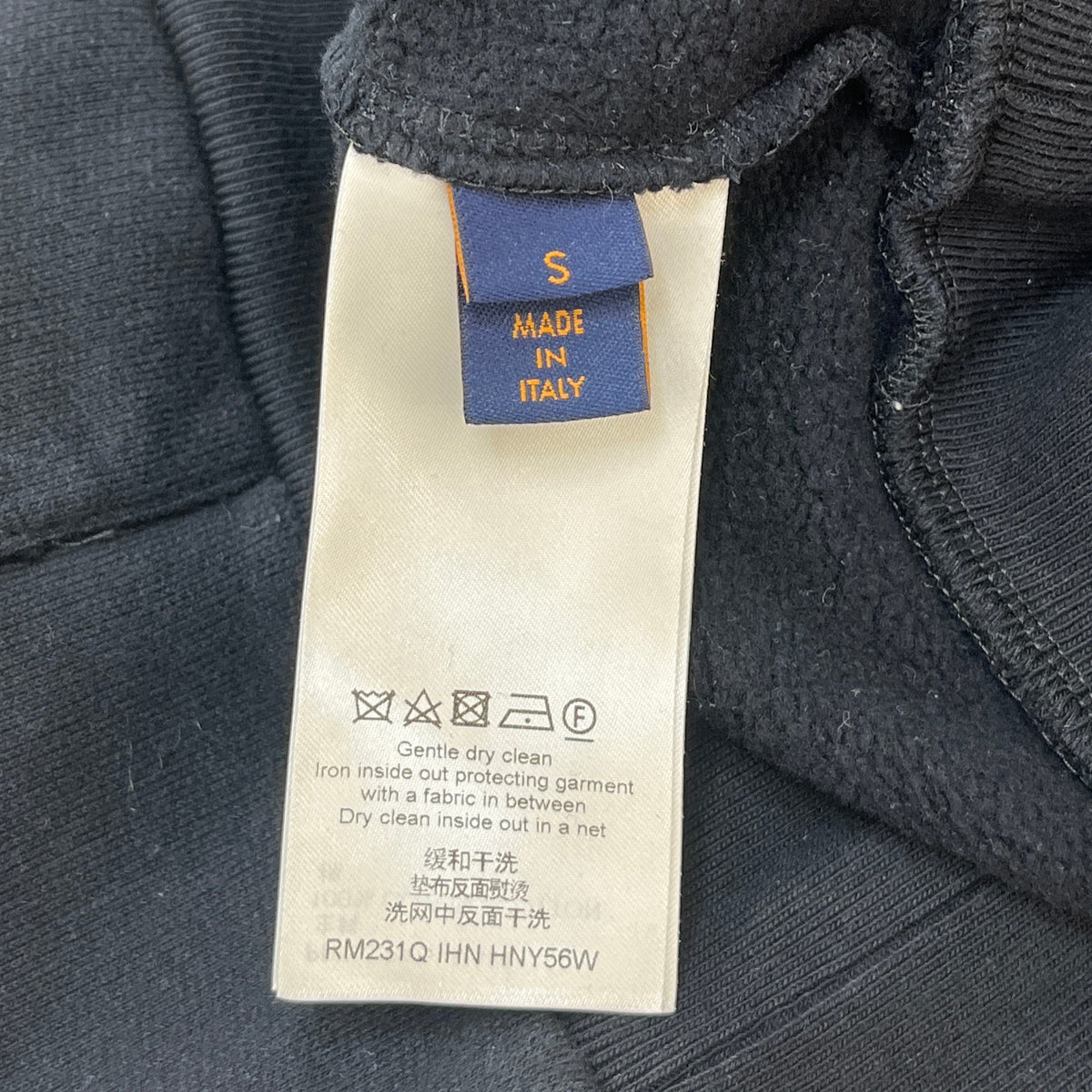 Men's Embroidered Logo Hoodie Black Size S - Photo 6