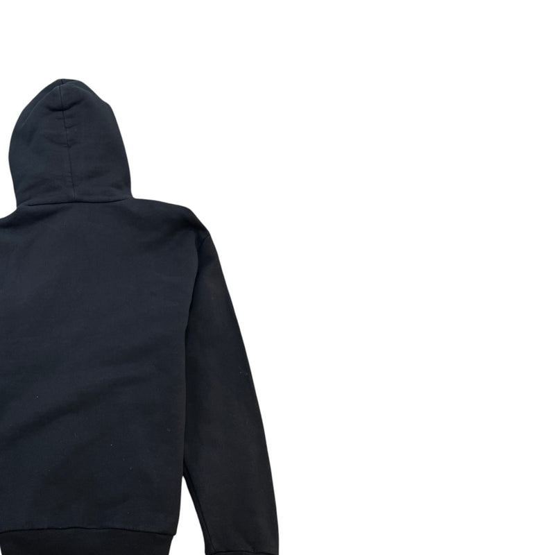 Men's Embroidered Logo Hoodie Black Size S