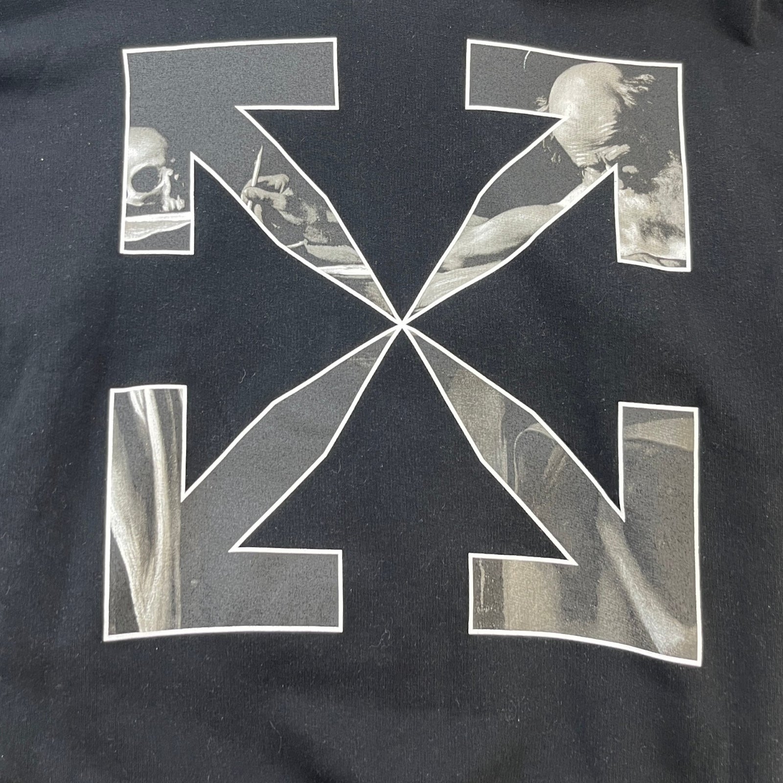 Men's Caravaggio Arrow Logo Hoodie Black Size M - Photo 7