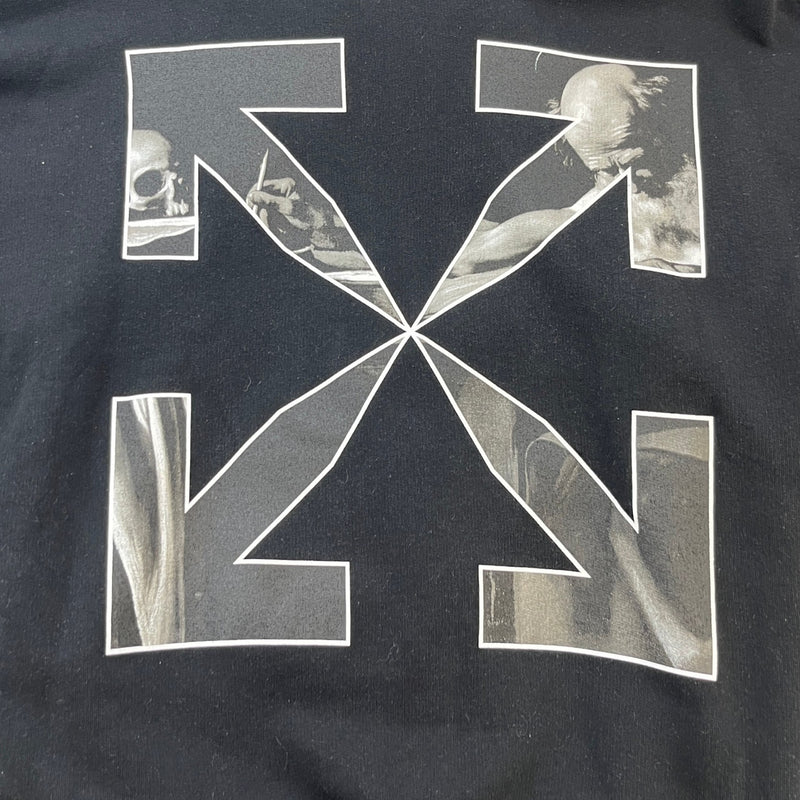 Men's Caravaggio Arrow Logo Hoodie Black Size M