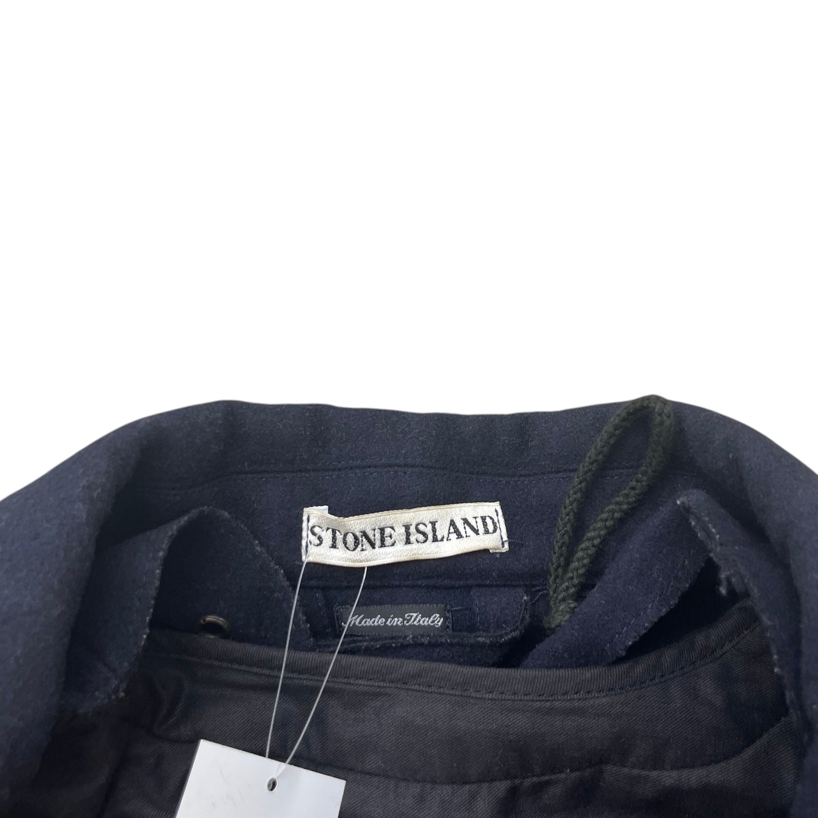 Men's Wool Pea Coat Down Jacket Navy Size M - Photo 7