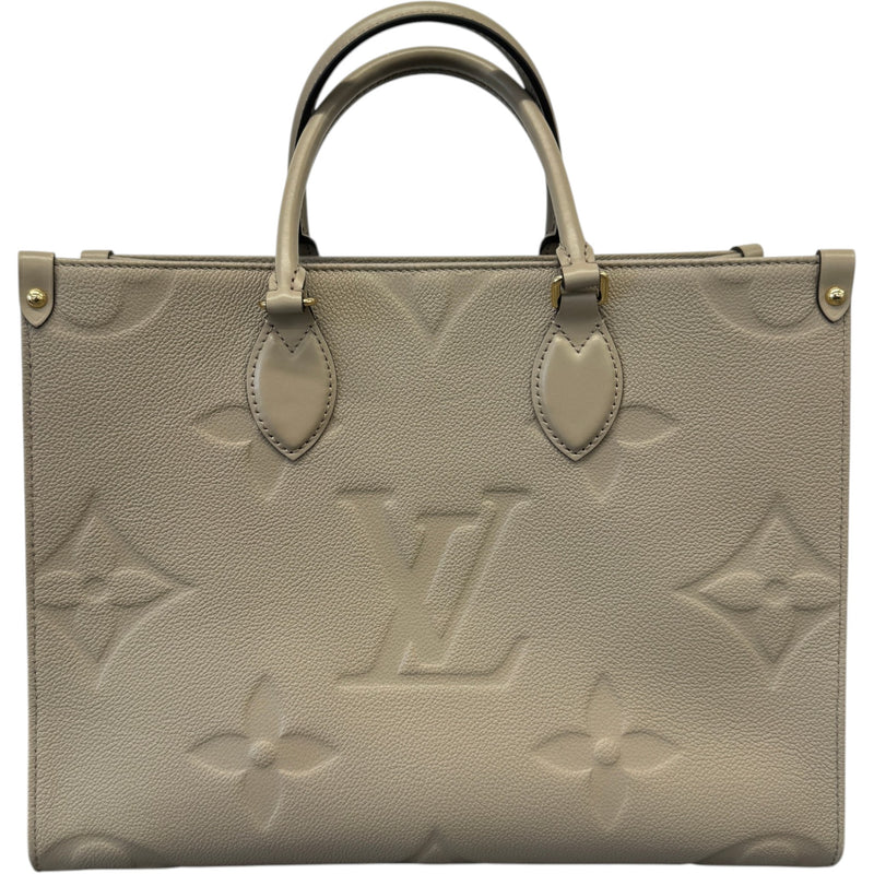 Women's Monogram OnTheGo MM Handbag Beige