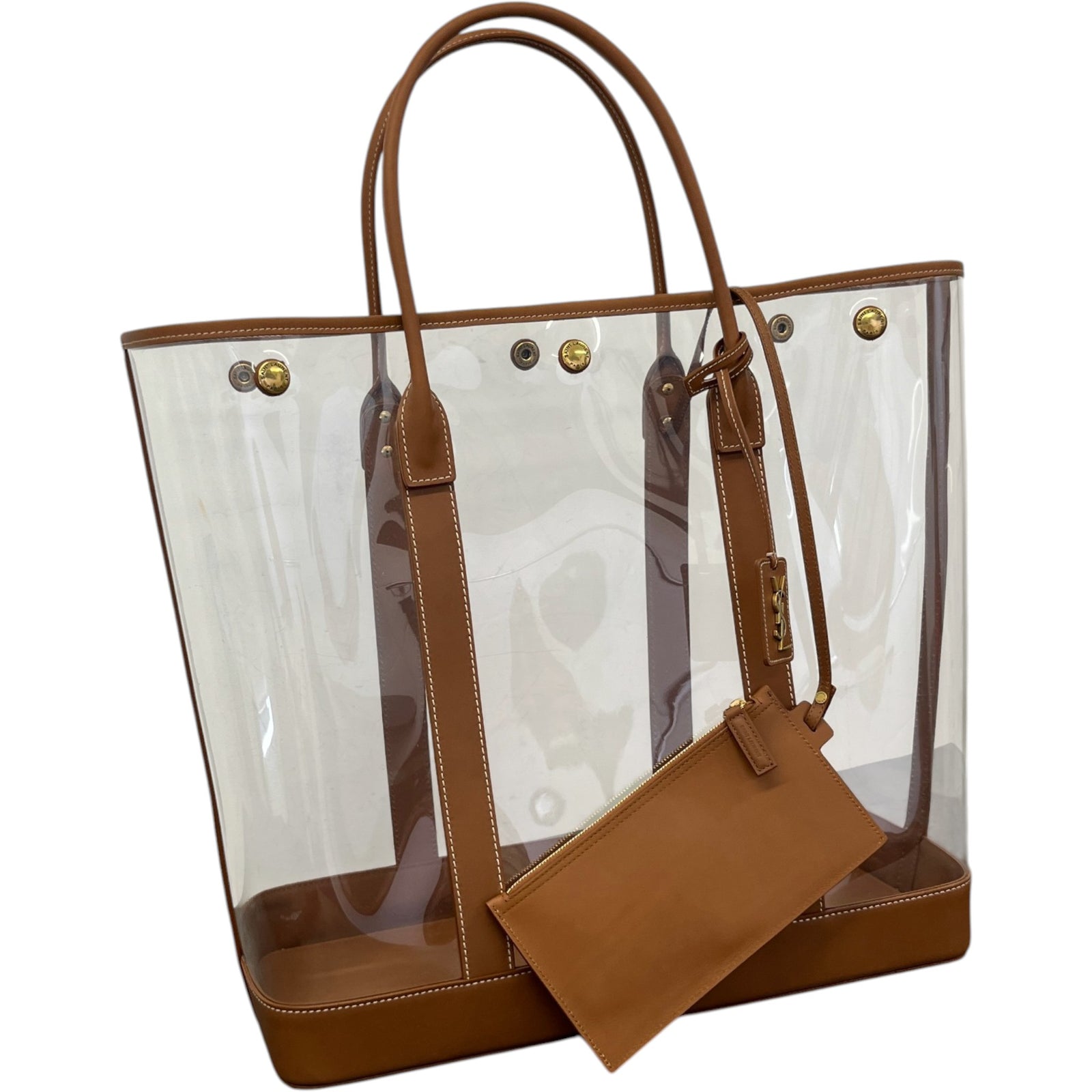 Women's Severine PVC Tote Handbag Brown - Photo 4