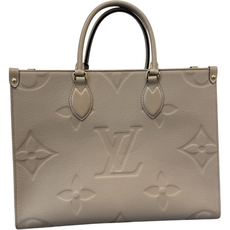 Women's Monogram OnTheGo MM Handbag Beige
