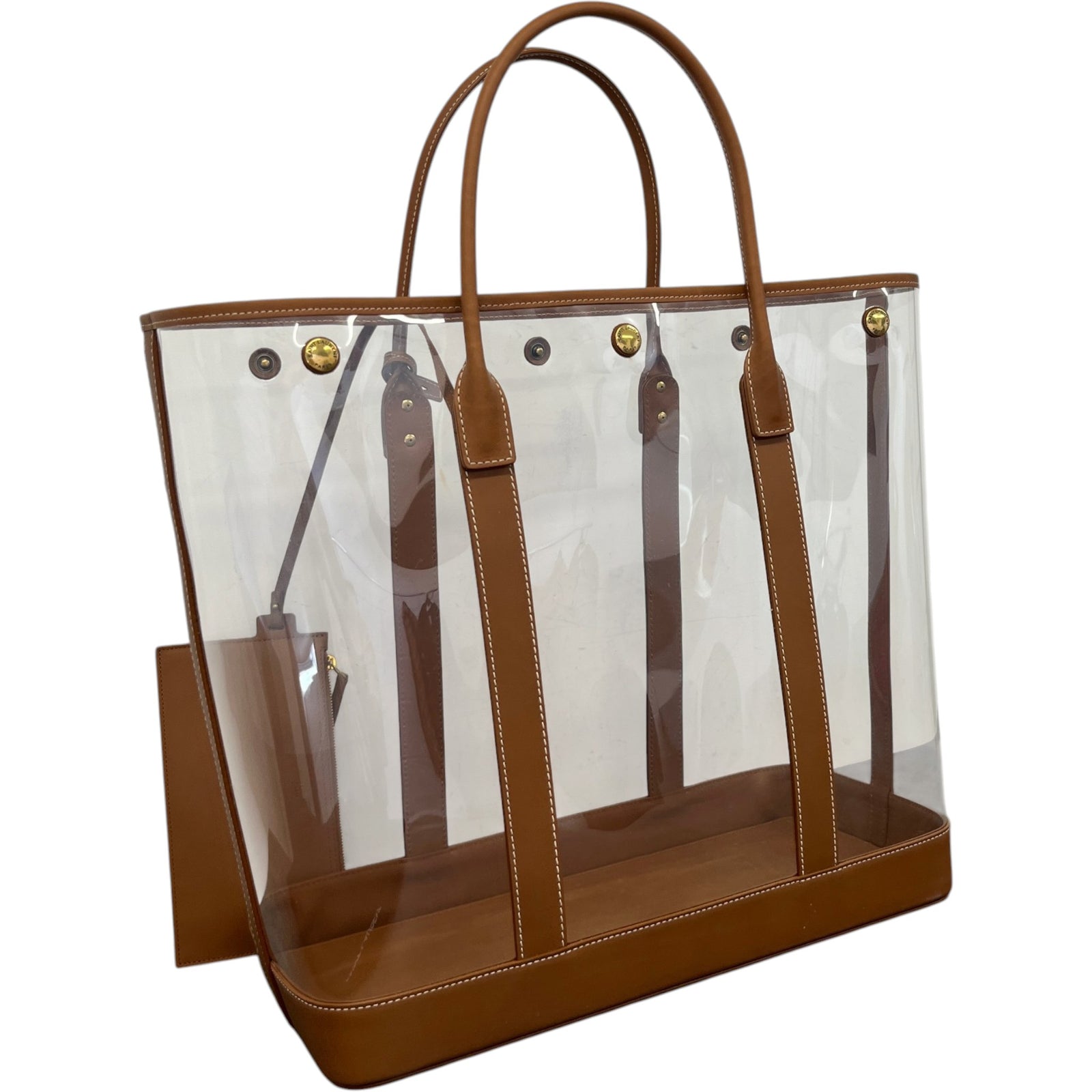 Women's Severine PVC Tote Handbag Brown - Photo 8
