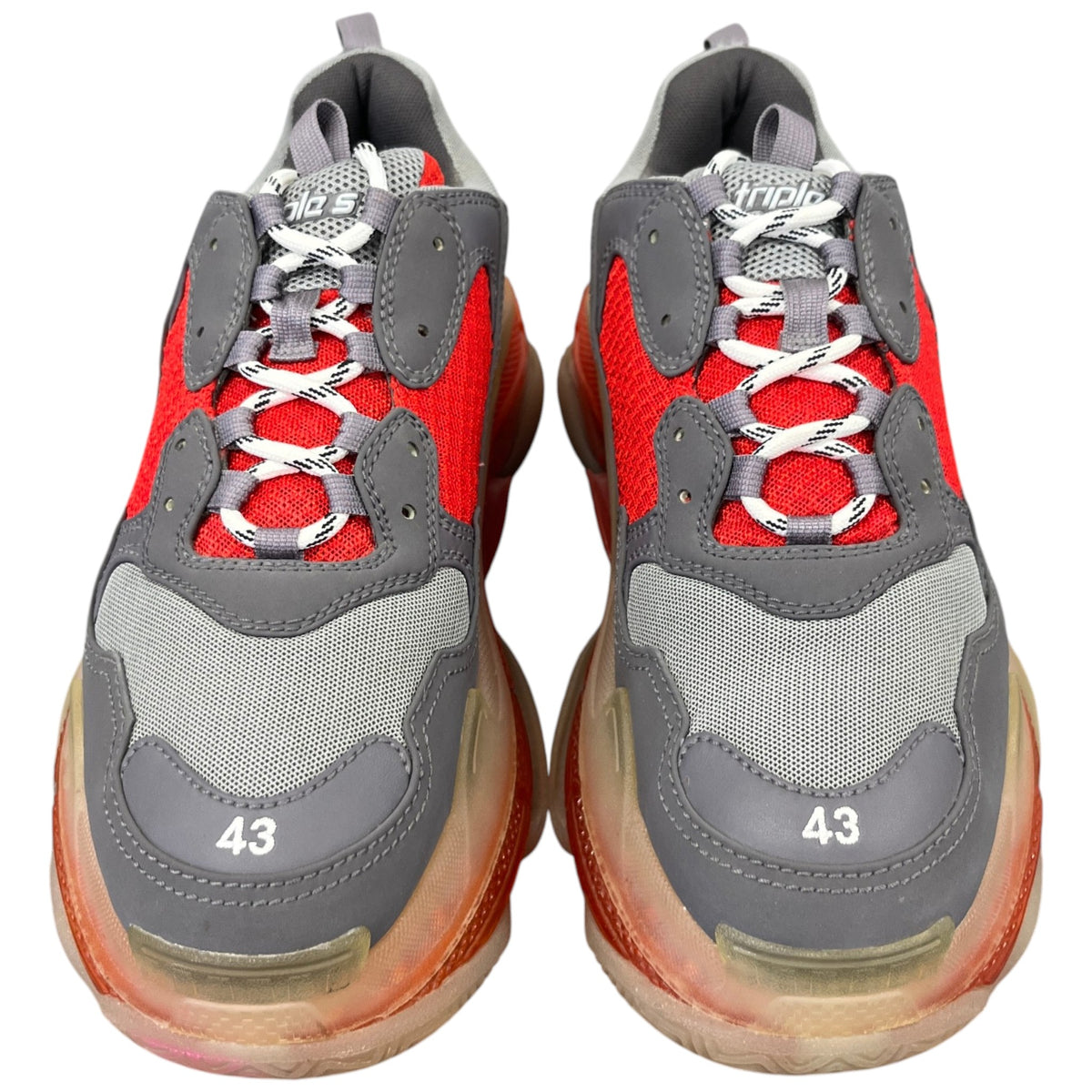Men's Triple S Low Trainers Grey Size UK 9 / EU 43 - Photo 6